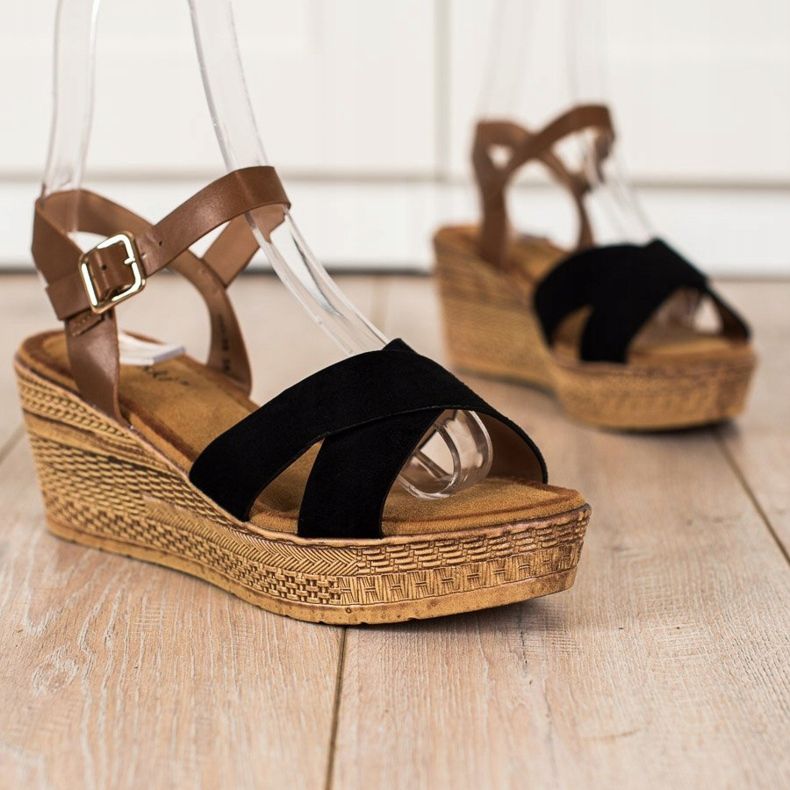 S. BARSKI Sandalen Na Koturnie S.BARSKI braun schwarz 1