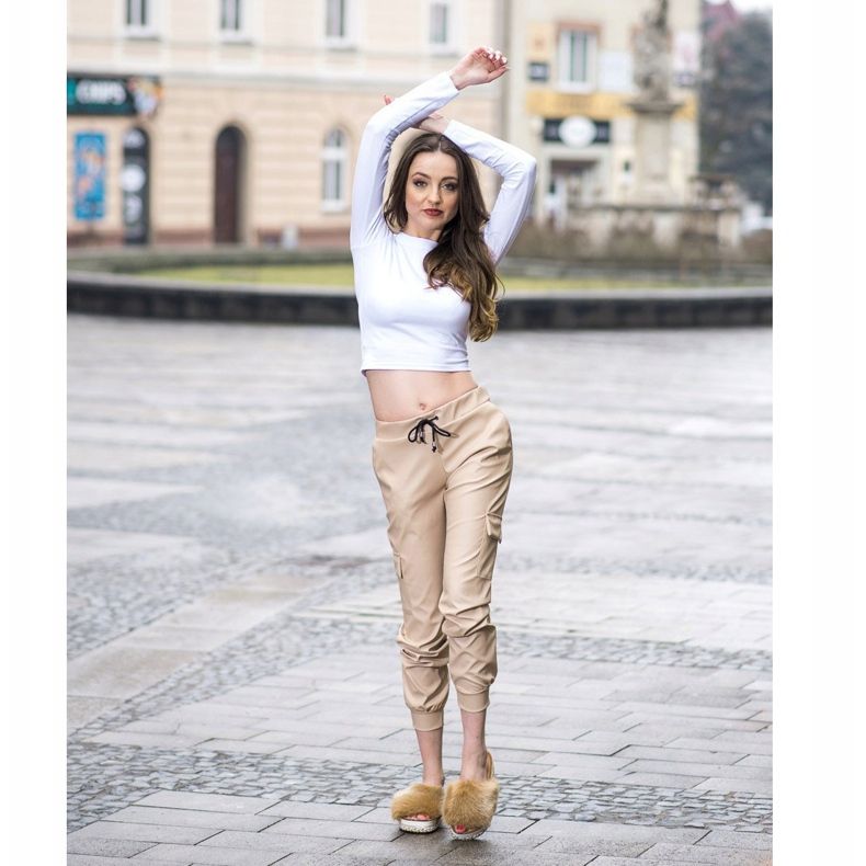 Seastar Modische Hausschuhe auf einer dekorativen Plattform braun 1