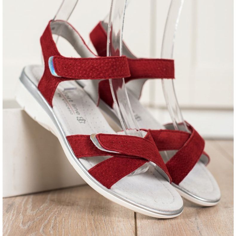VINCEZA Sandalen mit Klettverschluss rot 1