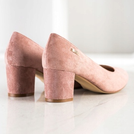 Klassische Sergio Leone Pumps rosa 1