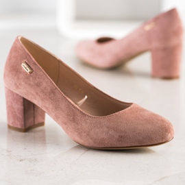 Klassische Sergio Leone Pumps rosa 2