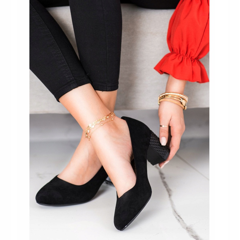 Klassische Sergio Leone Pumps schwarz 1