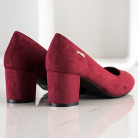 Klassische Sergio Leone Pumps rot 1