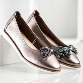 Ballerinas mit Fransen von Sergio Leone braun mehrfarbig 1