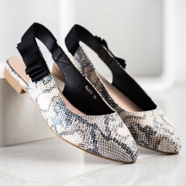 Sergio Leone Slip-on-Pumps mit Schleife mehrfarbig 1