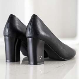 Pumps mit Öko-Leder VINCEZA schwarz 1