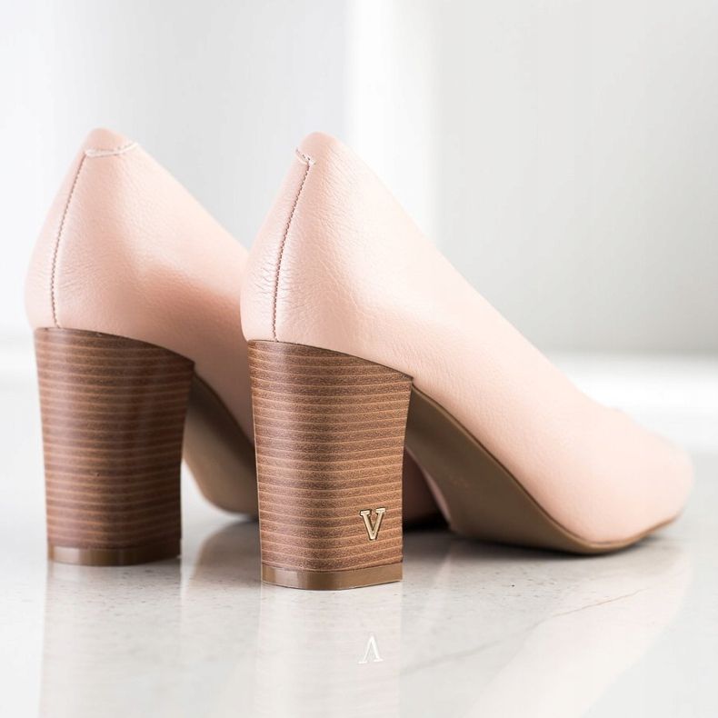 Pumps mit Öko-Leder VINCEZA rosa 1