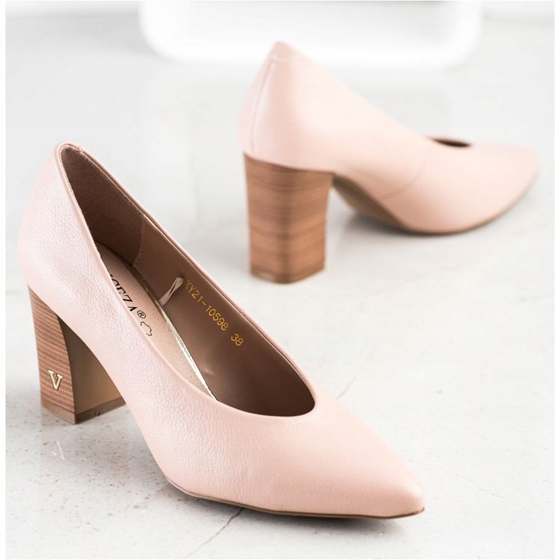 Pumps mit Öko-Leder VINCEZA rosa 2