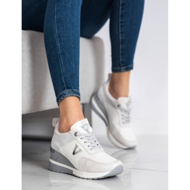 VINCEZA Freizeit-Sneaker weiß grau 1