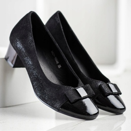 Pumps mit VINCEZA Brokat schwarz 1