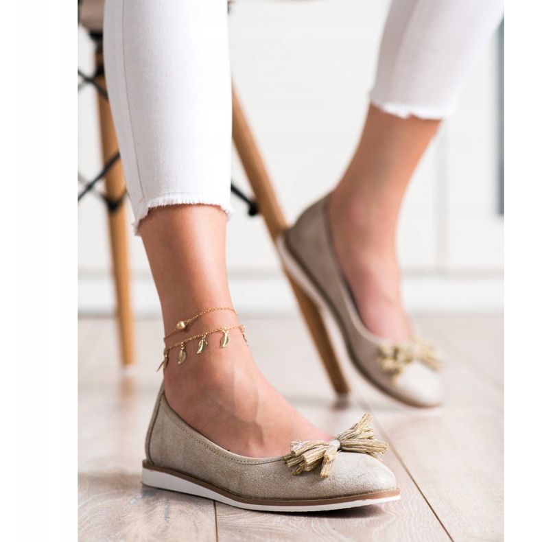 Ballerinas mit Fransen von Sergio Leone golden 1