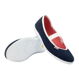 Damen Turnschuhe Tschechische Befado 493q002 navy blau weiß 3
