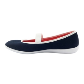 Damen Turnschuhe Tschechische Befado 493q002 marineblau weiß 2