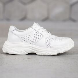 Filippo Klassische Ledersneaker weiß 2