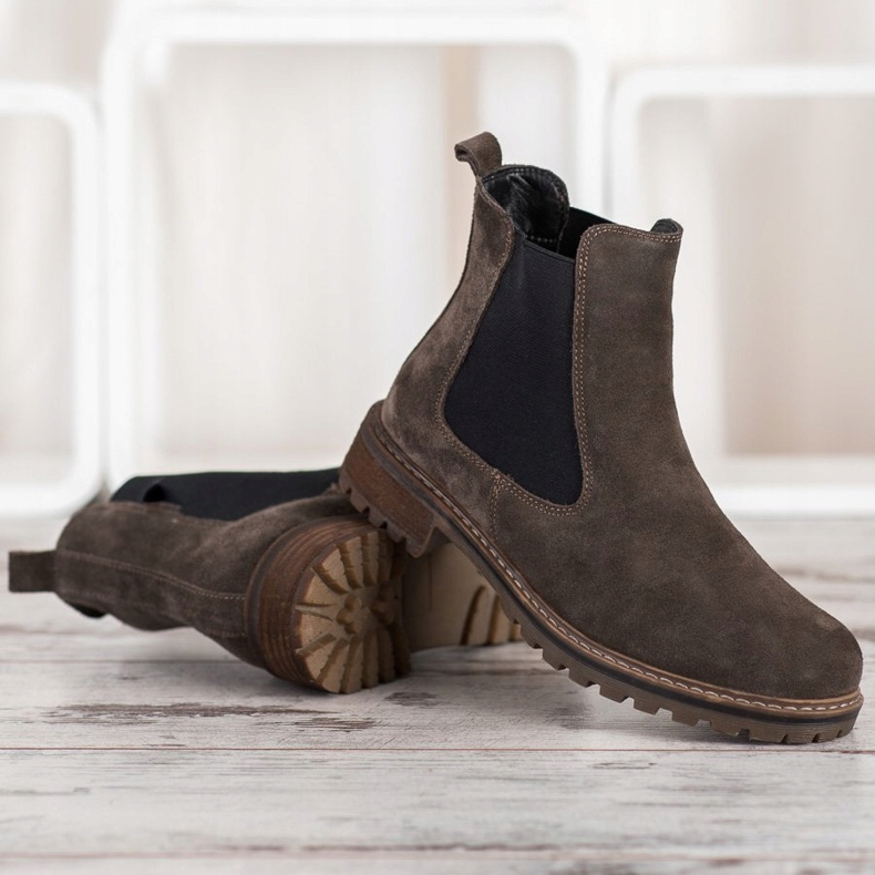 Filippo Chelsea-Stiefel aus Leder braun 1