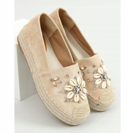 Beige Espadrilles mit Muscheln 2798 Beige 1