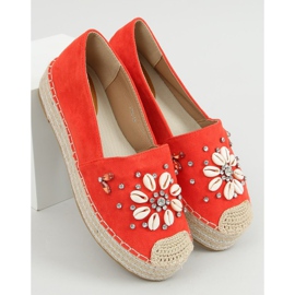 Orange Espadrilles mit Muscheln 2798 Orange 1