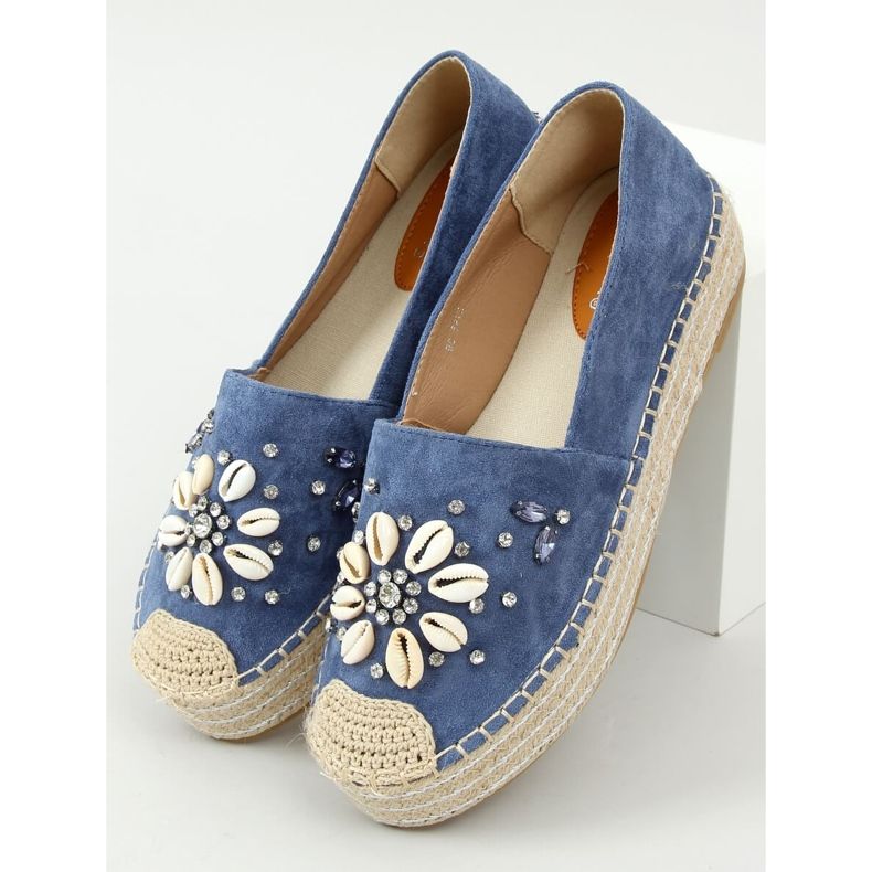Blaue Espadrilles mit Muscheln 2798 Blau 1
