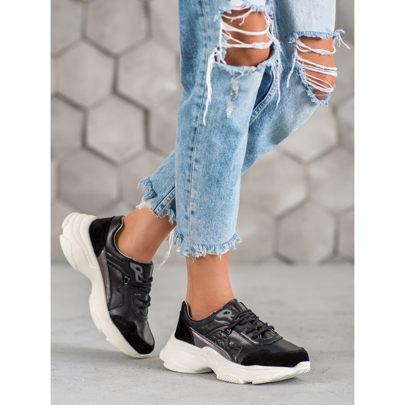 Vinceza Sportschuhe zum Schnüren schwarz 1