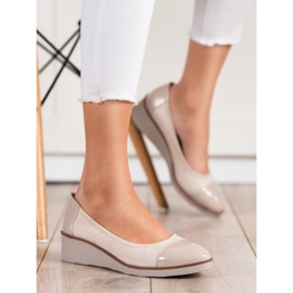 VINCEZA Ballerinas mit Keilabsatz beige 2