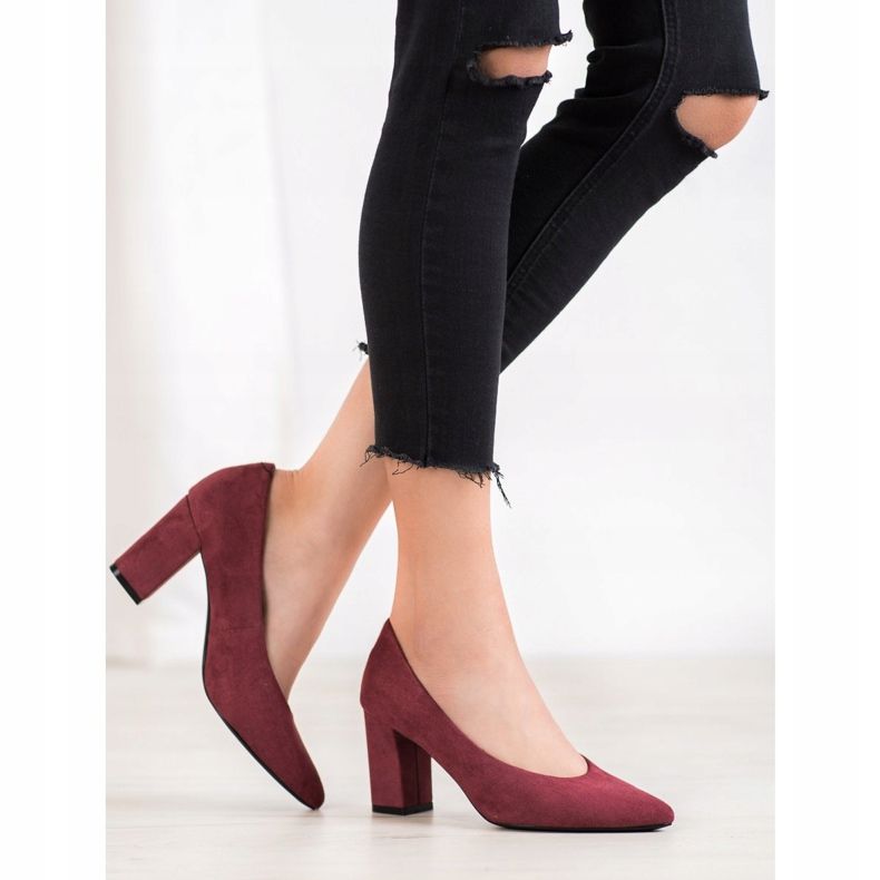 W. Potocki Pumps mit Glitzer rot 1