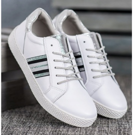 Filippo Lederschuhe auf der Plattform weiß 2