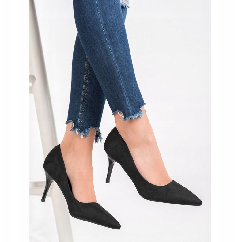 Small Swan Lässige High Heels schwarz 1