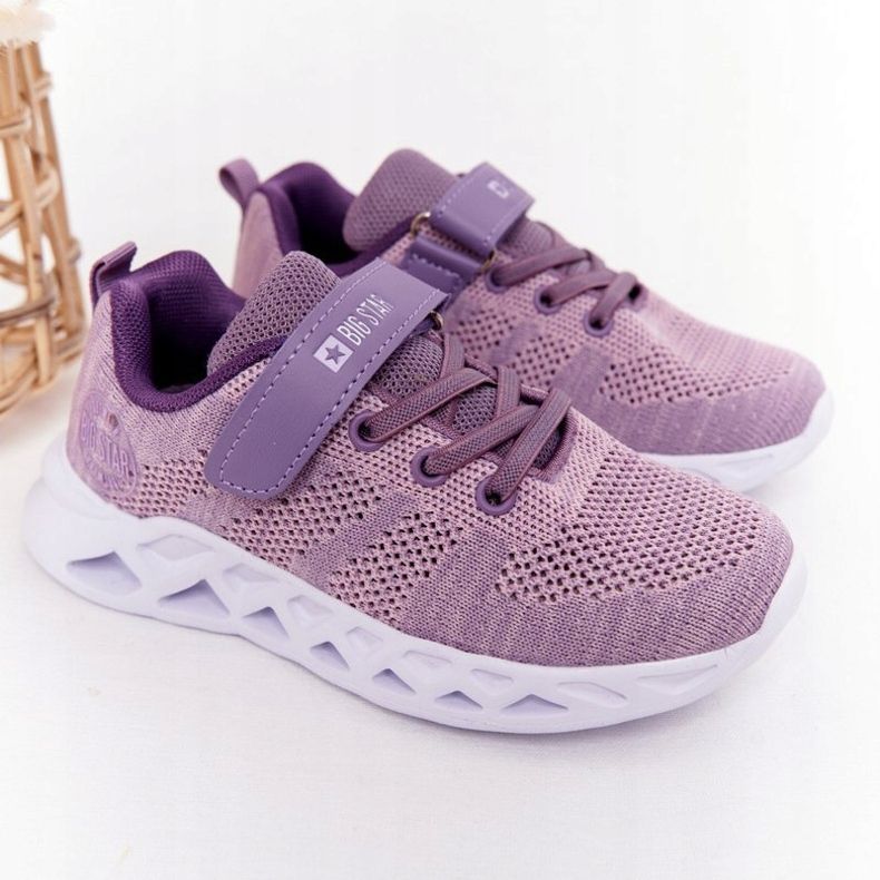 Kinder Sportschuhe Sneaker Big Star HH374183 Violett lila 1