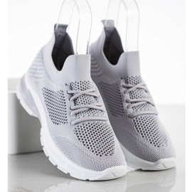 Filippo Schnürsneaker mit Lochmuster grau 1