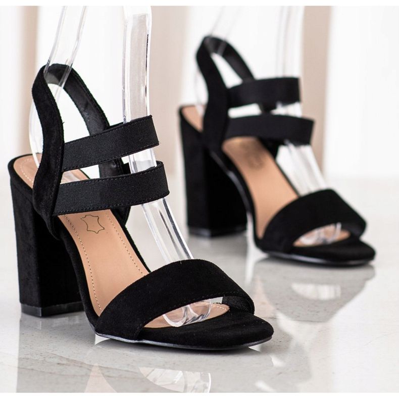 Evento Slip-on-Sandalen an einer Bar schwarz 1