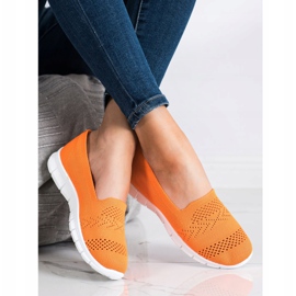 Via Giulia  Bequeme orangene Slipper 1