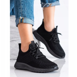 SUPER COOL Durchbrochene Sportschuhe schwarz 1