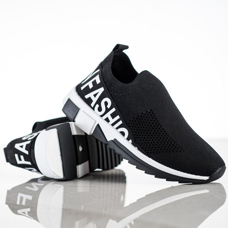 Filippo Modische Slip-On-Sneakers schwarz 1