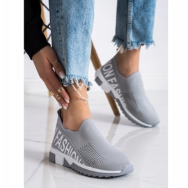 Filippo Modische Slip-On-Sneakers grau 1
