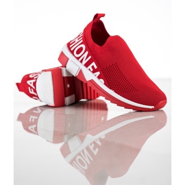 Filippo Modische Slip-On-Sneakers rot 1