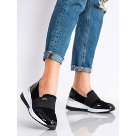 Goodin Schwarze Ledersneaker 1