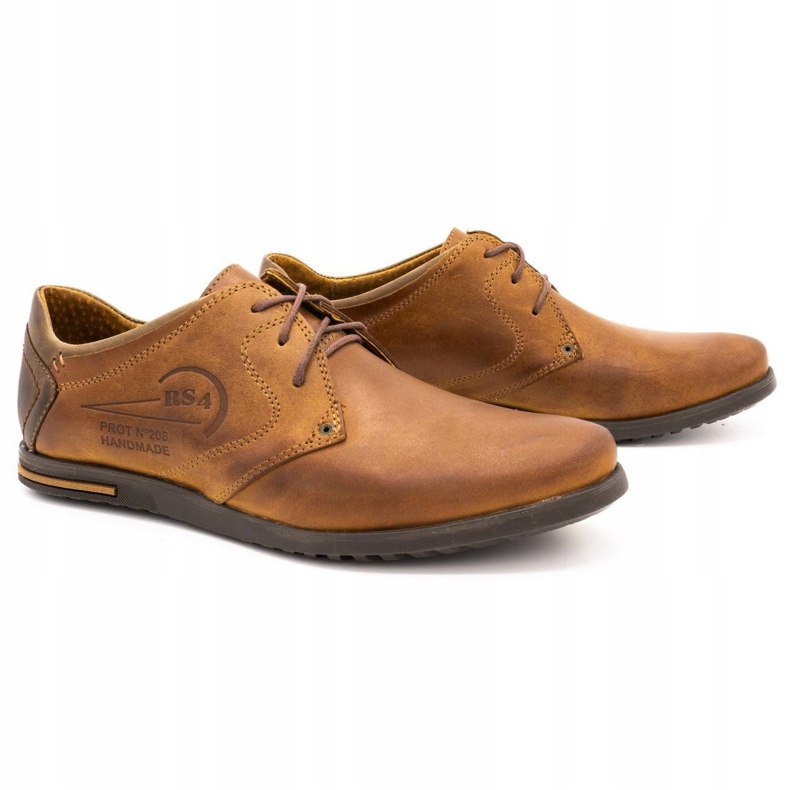 Polbut Herren Lederschuhe 2103 camel braun 1
