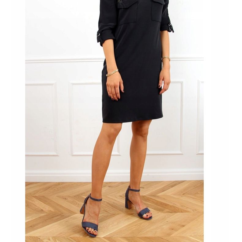 Blaue Sandalen mit hohen Absätzen 8741 Blau 1