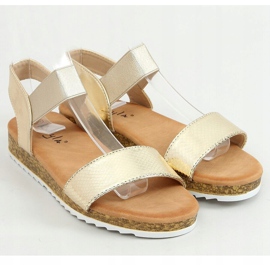 Goldene Damensandalen 38853 Gold 1