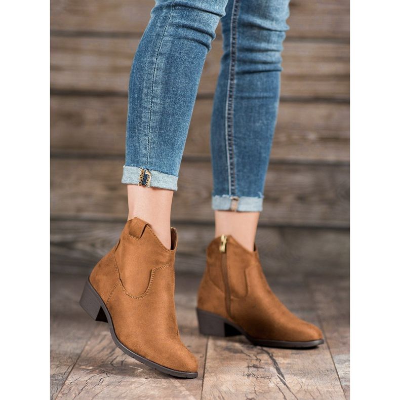 Filippo Cowboystiefel aus Wildleder braun 2