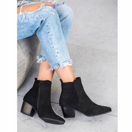 Filippo Stilvolle Stiefel in Spitz schwarz 2