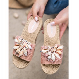 Seastar Modische Flip-Flops mit Muscheln rosa 1