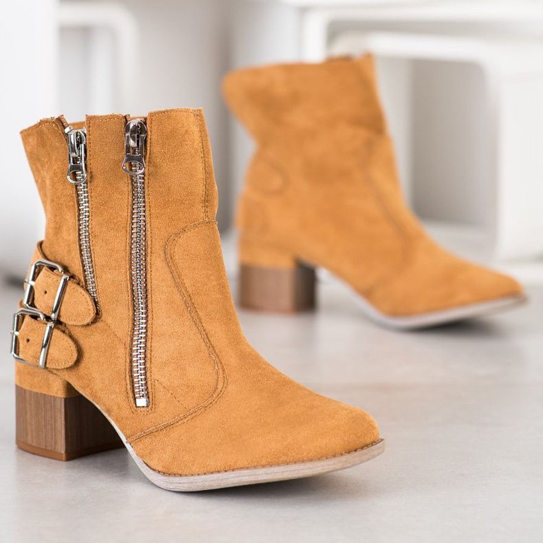 Bella Paris Kamelmode-Stiefel braun mehrfarbig 1