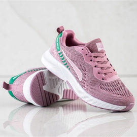 Mckeylor Sportschuhe zum Schnüren rosa grün 1
