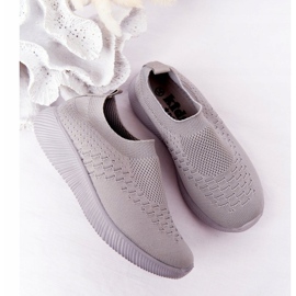 EVE Kinder Sportschuhe Slip-On Grau Schulausflug 1