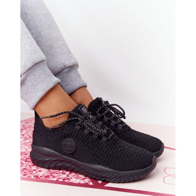 Damen Sportschuhe Memory Foam Big Star HH274298 Schwarz 1