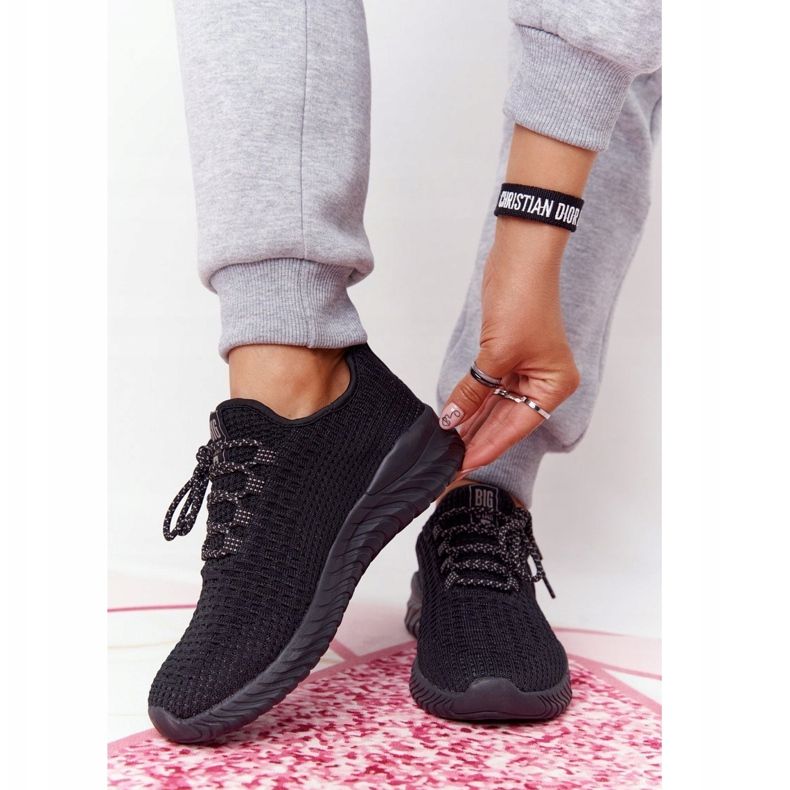 Damen Sportschuhe Memory Foam Big Star HH274298 Schwarz 2