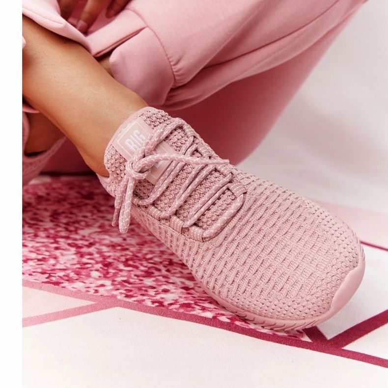 Damen Sportschuhe Memory Foam Big Star HH274299 Pink rosa 2