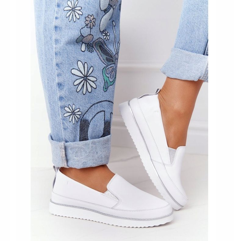 Damen Sneaker Slip-On S.Barski Weiß 2