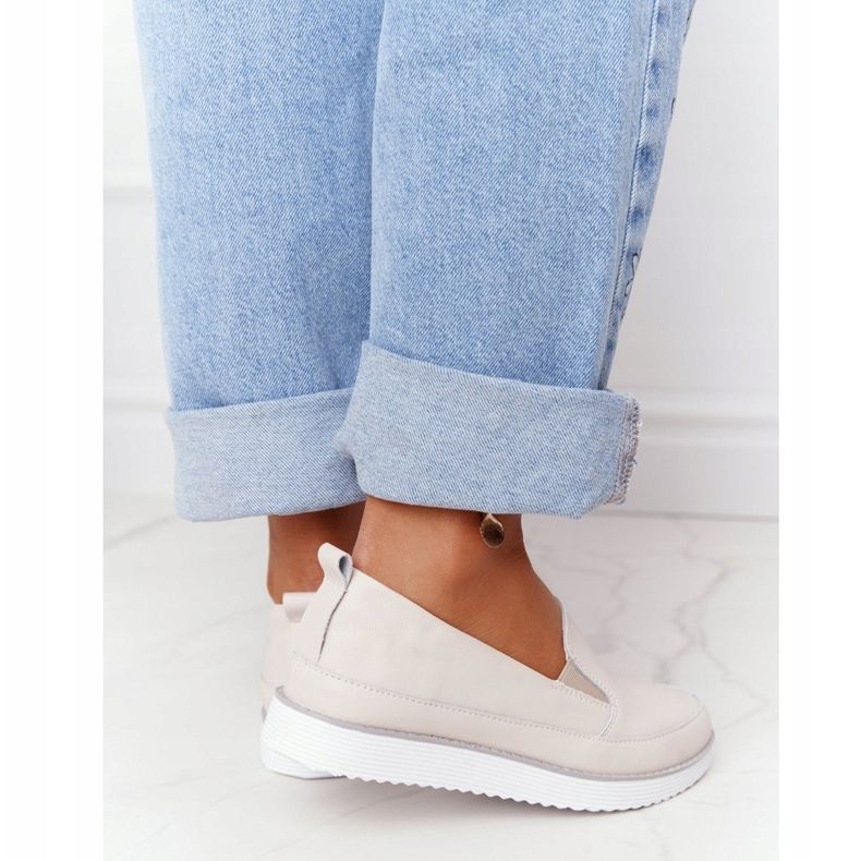 S.Barski Damen Sneaker Slip-On S. Barski Beige 2